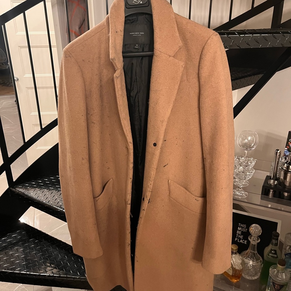 Andrew Marc beige wool coat